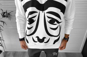 Bluza barbati alba oversize K236 21-4.2