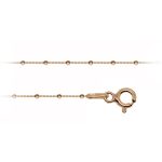 Lantisor din argint 925 placat cu aur roz – Ball