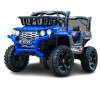 Masinuta electrica 4×4, pentru 2-4 ani, Kinderauto CAPE-X, 100W, 12V, scaun tapitat, culoare albastra