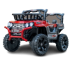 Masinuta electrica pentru copii intre 2 si 4 ani, 4×4, Kinderauto CAPE-X, 100W, 12V, scaun tapitat, rosie