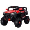 Masinuta electrica copii 4×4, Kinderauto SuperCar, 100W, 12V, scaun tapitat, music player, rosu