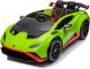 Masinuta electrica cu functie drift Lamborghini Huracan STO, putere 220W, 12V Premium, Verde