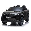 Masinuta electrica Range Rover, 4×4, 140W-12V, roti moi, scaun tapitat, Premium, culoare Negru