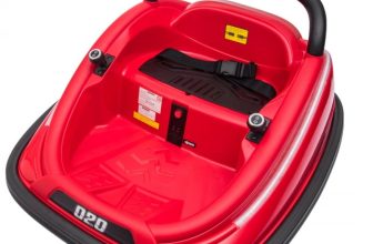 Masinuta busitoare cu RC, Kinderauto Super Collision 70W 12V culoare Rosie