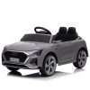 Masinuta electrica pentru copii, Audi SQ8, telecomanda control parental inclusa, 70W 12V, echipare standard, gri