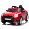 Masinuta electrica pentru copii, Mini COOPER 90W 12V 7Ah, roti EVA, scaun tapitat, rosie