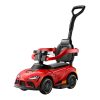 Masinuta pentru copii 3 in 1, Toyota GR Supra GT4, premergator, masinuta de impins, masinuta electrica, 30W, 6V, rosie