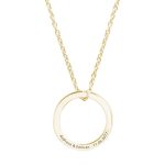 Methyn – Colier personalizat din argint placat cu aur galben 24K