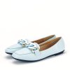 Mocasini albastri office casual Britney M2