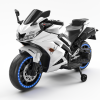 Motocicleta electrica pentru 3-9 ani, Kinderauto TR15 SuperBike PREMIUM, culoare Alba