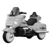 Motocicleta electrica pentru copii Chopper Royce, 80W 12V, telecomanda, bluetooth, culoare alba