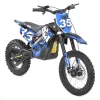 Motocicleta electrica pentru copii Kinderauto Motobike 35 1500W 48V roti 14 12, culoare albastra