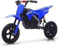Motocicleta electrica pentru copil 5-10 ani, Honda CRF450 250W, 24V, roti gonflabile, albastra