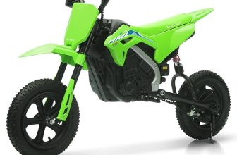 Motocicleta electrica pentru copil 5-10 ani, Honda CRF450 250W, 24V, roti gonflabile, verde