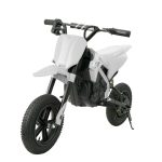 Motocicleta electrica pentru copil 5-10 ani, Honda CRF450 250W, 24V, roti gonflabile, alba