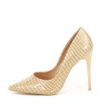 Pantofi bej cu imprimeu Alice 01