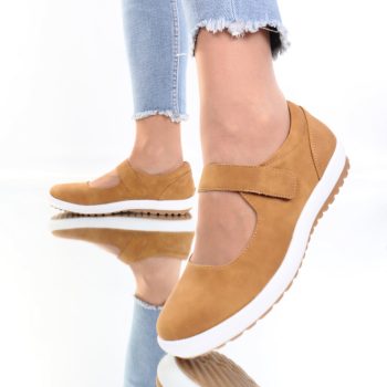 Pantofi comozi Luiza camel