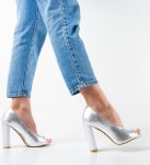 Pantofi Mervin Argintii