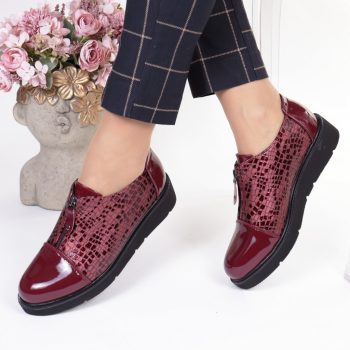 Pantofi usori Teresita bordo