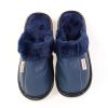 Papuci de casa cu blanita bleumarin Niana