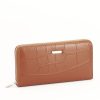 Portofel cu imprimeu Larisa 07 Maro Cognac