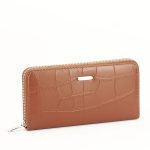 Portofel cu imprimeu Larisa 07 Maro Cognac