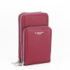 Portofel si port telefon 6018 07 Rosu bordo