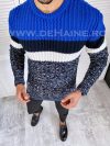 Pulover barbati gros slim fit bleumarin T3572   87-2