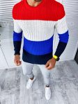 Pulover barbati gros slim fit bleumarin T3574  P18-2.2