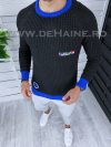 Pulover barbati gros slim fit negru T3583 P18-5.3
