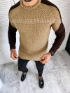 Pulover barbati gros slim fit maro T3594   13-1.3