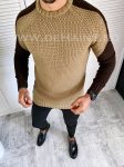 Pulover barbati gros slim fit maro T3594   13-1.3