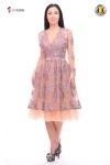 Rochie de ocazie clos din broderie pretioasa