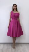 Rochie de ocazie din tafta fucsia