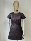Rochie eleganta scurtă din brocard