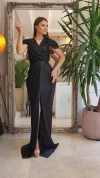 Rochie eleganta din tafta neagra