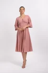 Rochie eleganta clos din dublu voal