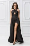 Rochie lunga neagra eleganta