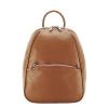 Rucsac din piele naturala cognac Lili 121