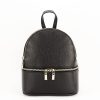 Rucsac mic din piele naturala negru Ana 122
