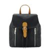 Rucsac mediu, FloraCo Paris, H6735 18 Negru-camel