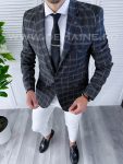 Sacou barbati in carouri  slim fit B4243 22A-3.1