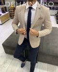 Sacou barbati bej slim fit ZR A3926 O3-4.2