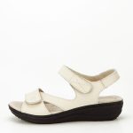 Sandale bej din piele naturala Sara 129 confort