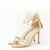 Sandale elegante bej cu pene BSX8005 128