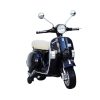 Scuter electric pentru copii Piaggio PX150, 70W, 12V, roti moi si scaun tapitat, echipare Premium, negru