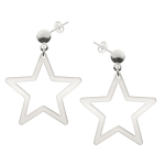 Selena – Cercei personalizati stea din argint 925 – Tija