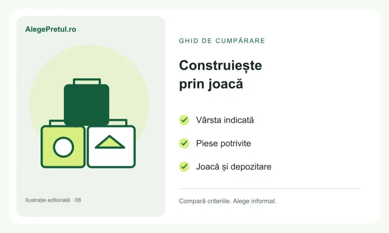 Ilustrație editorială: seturi de construcție pentru copii: alegerea după vârstă și joacă