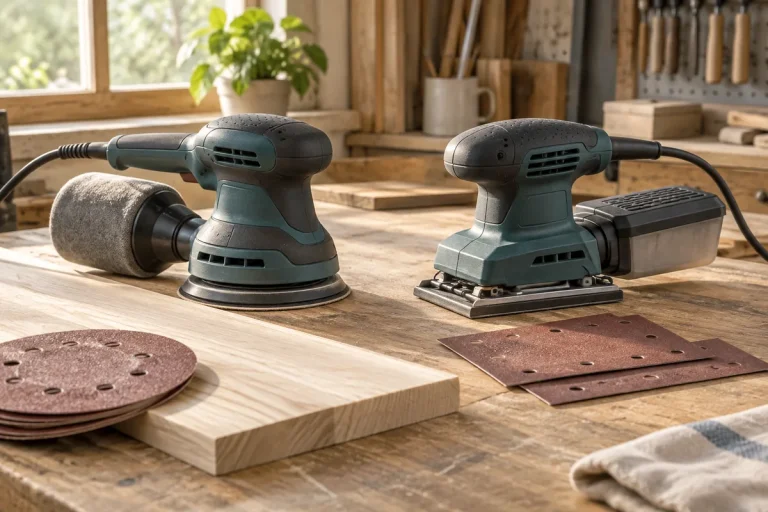 Ilustrație cu șlefuitoare pentru proiecte mici de bricolaj