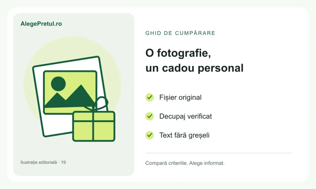 Ilustrație editorială: tablou personalizat pentru cadou: cum alegi fotografia și formatul